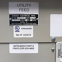 Mitsubishi Maintenance Bypass 185 kVA 2