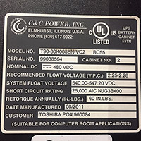 CC Power Battery Cabinet: Used UPS Runtime Storage Available 3