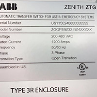 ABB 1200A ZTG 2